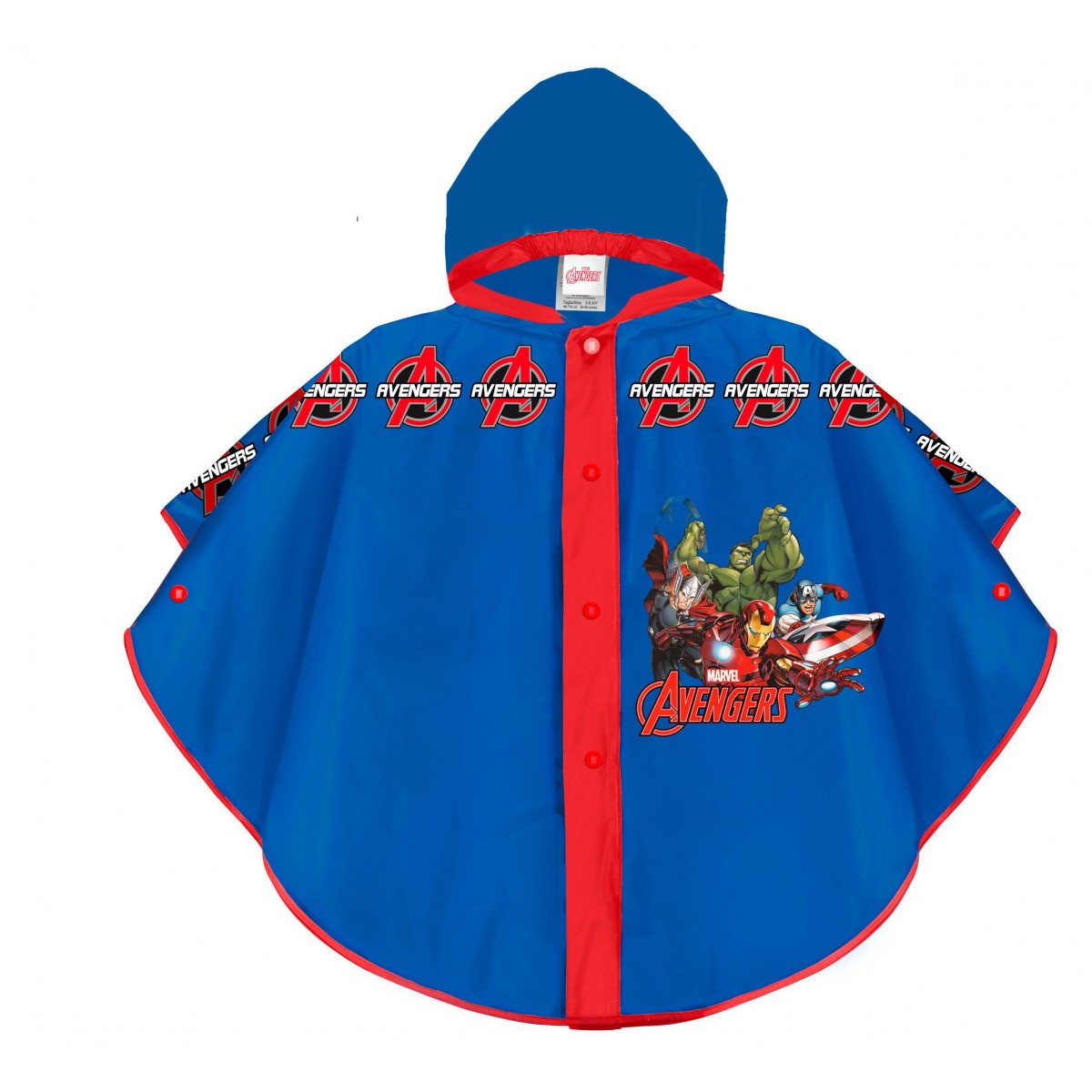 Pelerina De Ploaie Avengers , 98-116cm , 3-6 ani, Multicolor