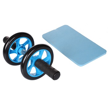 Set roata abdomene + protectie genunchi din spuma, Merco, albastru Set roata abdomene + protectie genunchi din spuma, Merco, albastru