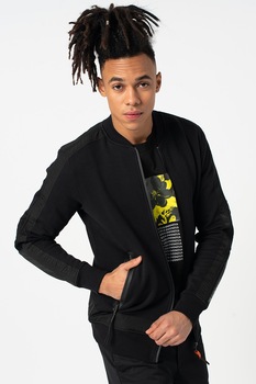 Diesel, Jacheta bomber cu detalii contrastante Isao, Negru Diesel, Jacheta bomber cu detalii contrastante Isao, Negru