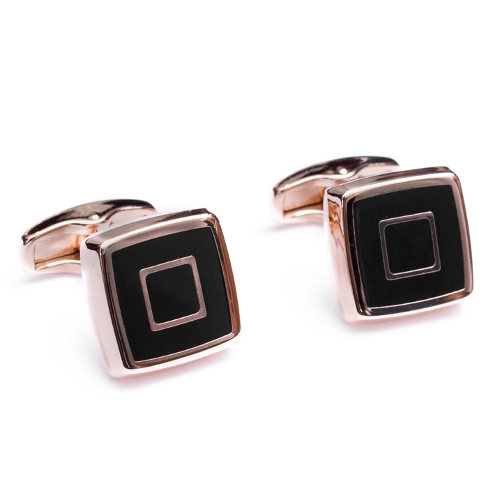 Butoni pentru camasa Grazie Filipeti aurii in forma patrata