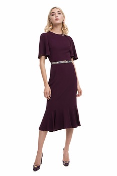 Rochie din vascoza Dolce & Gabbana, mov, M Rochie din vascoza Dolce & Gabbana, mov, M