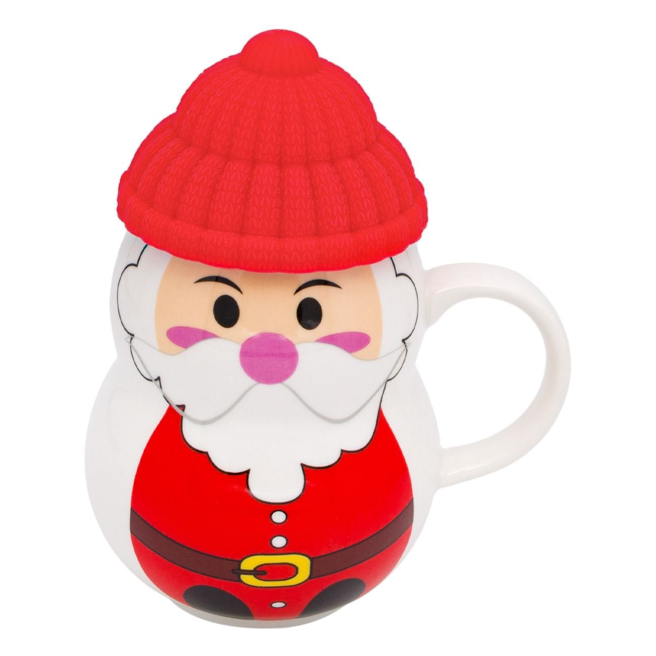 Cana de portelan cu design Mos Craciun, Lioness, 9 x 16 cm