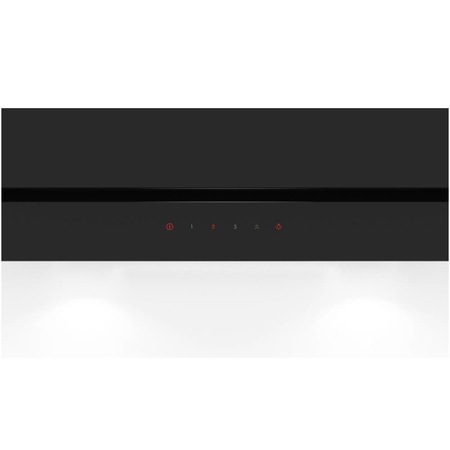 Hota incorporabila Bosch DWF97KM60, Putere de absorbtie 739 mc/h, Control touch, EcoSilence, 90 cm, Sticla neagra