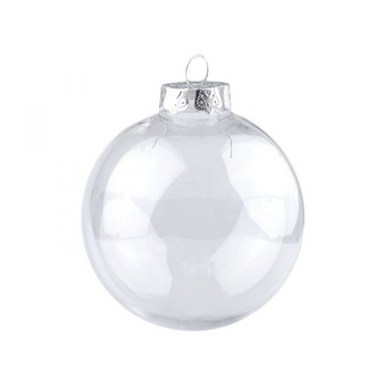 Glob transparent din plastic , 8 cm Glob transparent din plastic , 8 cm
