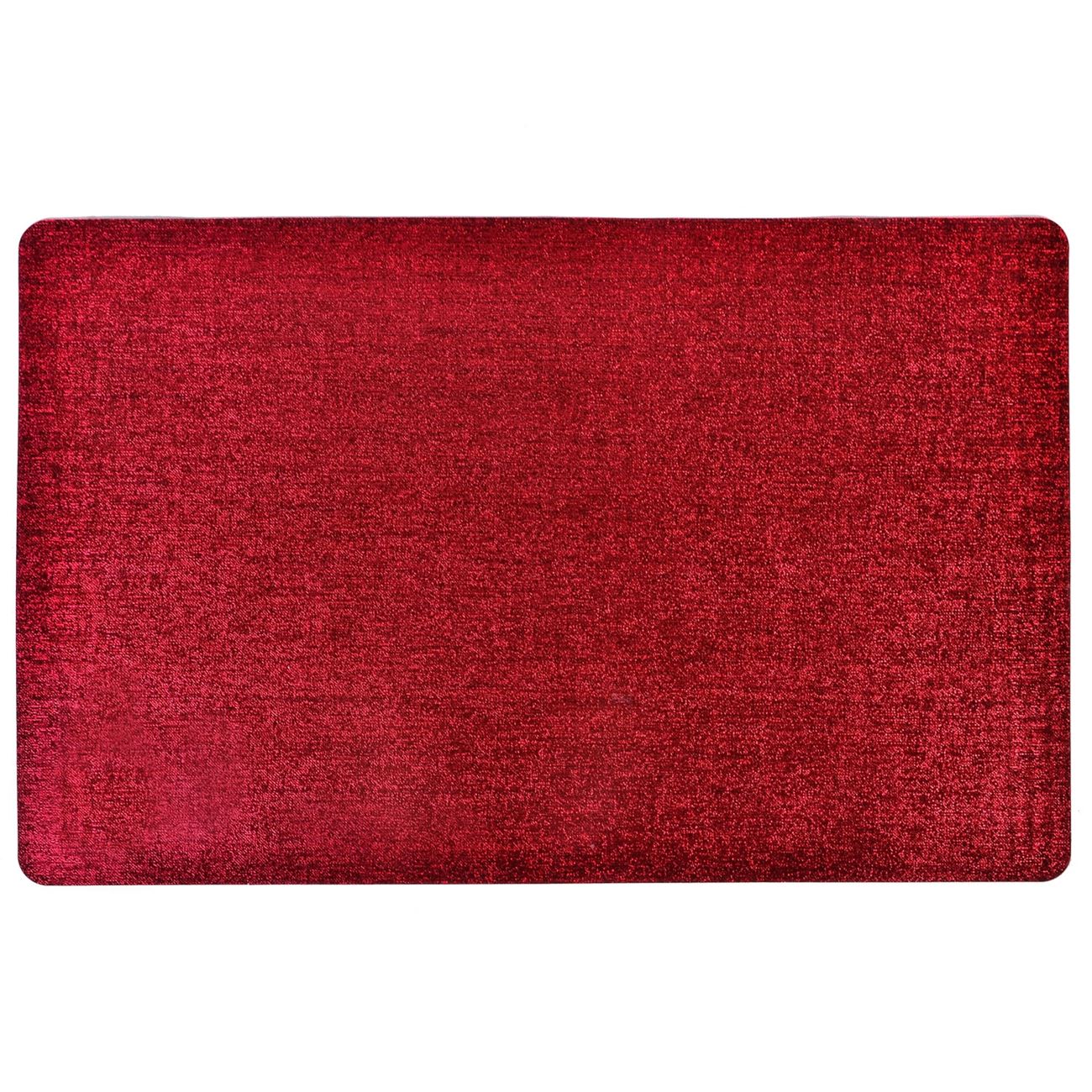 Suport Farfurii, New Line, model de Craciun, Shiny, 43x28 cm, Rosu