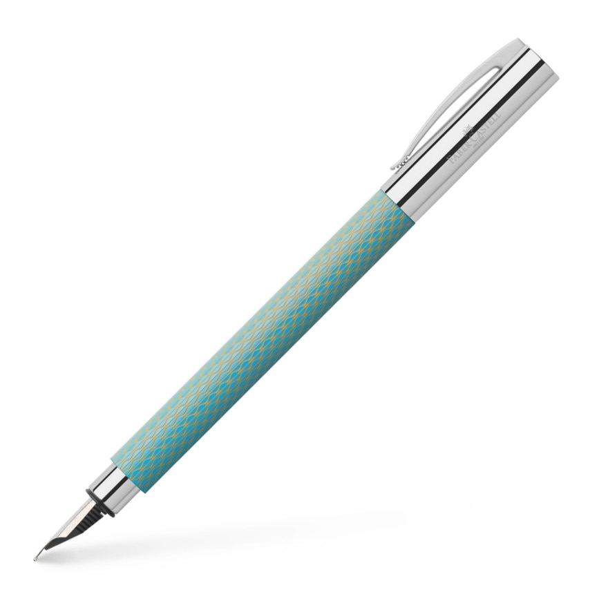 Stilou Ambition OpArt Blue Sky 2020 Faber-Castell, Penita EF