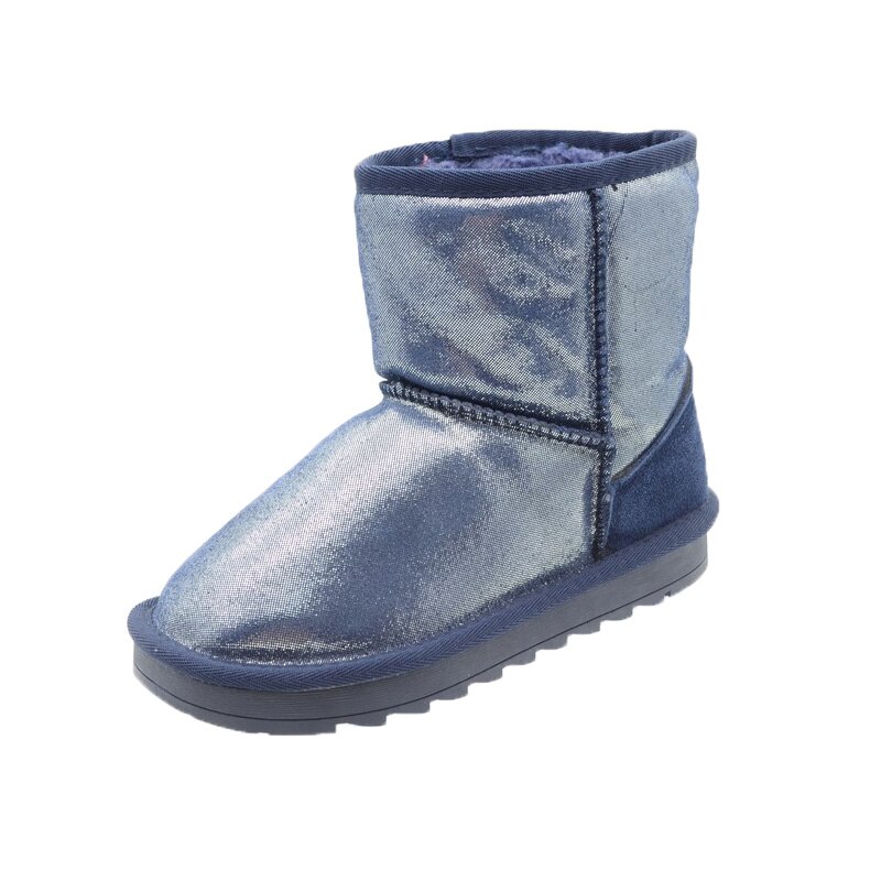 Cizme imblanite pentru fete Bessky 8301-2, Bleumarin