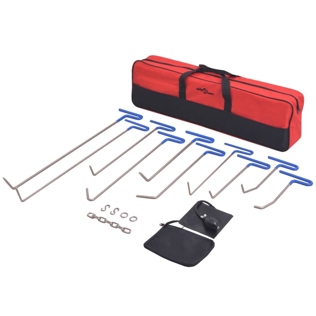 Set reparatii deformari fara vopsea, 16 piese, otel inoxidabil, vidaXL, Metal