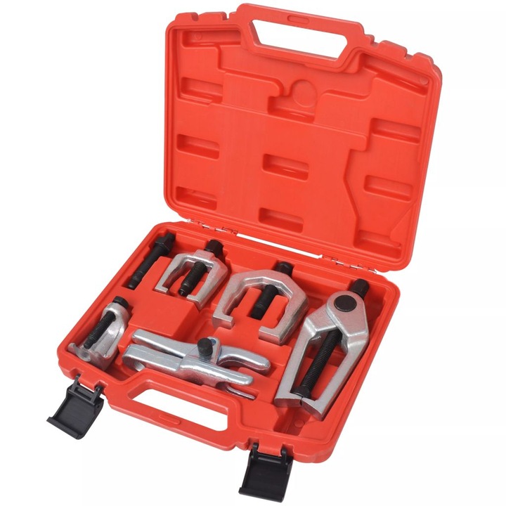 Set unelte auto pentru reparatii frontale 5 piese, vidaXL, Otel, 31,5 x 28,5 x 7,5 cm