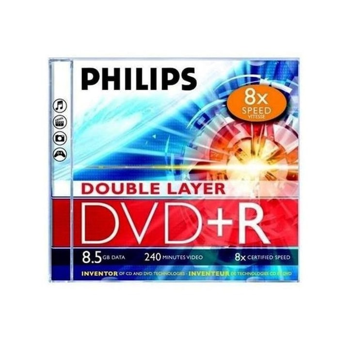 PHILIPS 5992114 Philips DVD+R85 Dual-Layer 8x írható DVD lemez
