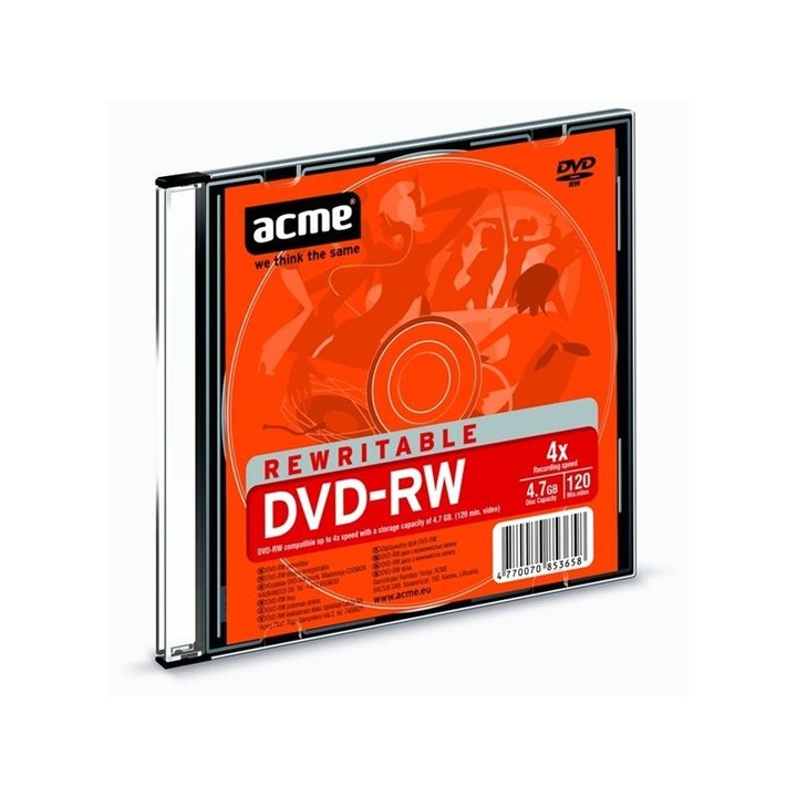 ACME 853658 Acme DVD-RW4.7GB 4X slim