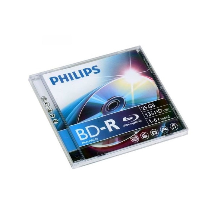 PHILIPS 1528638 Philips BD-R25 25Gb 6x írható Blu-Ray lemez