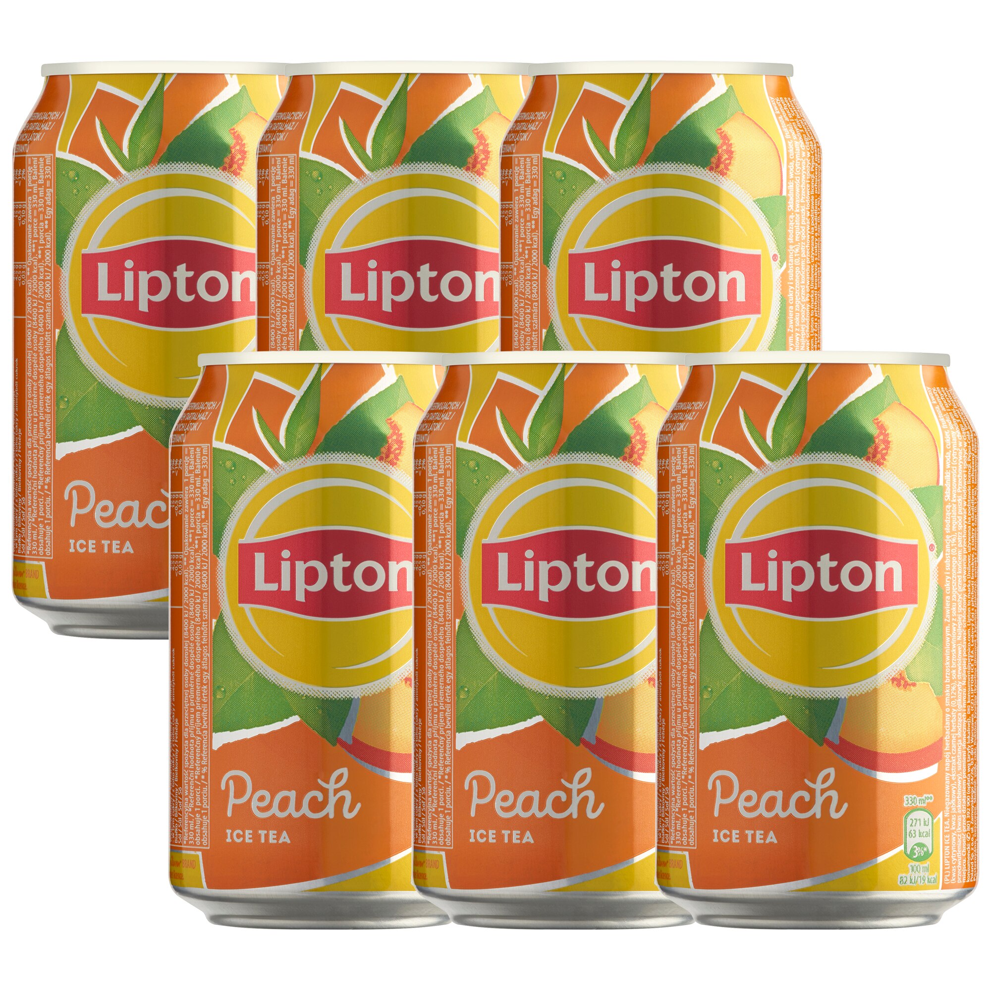 Lipton Peach jeges tea,barackos, 6 x 0,33 l - eMAG.hu