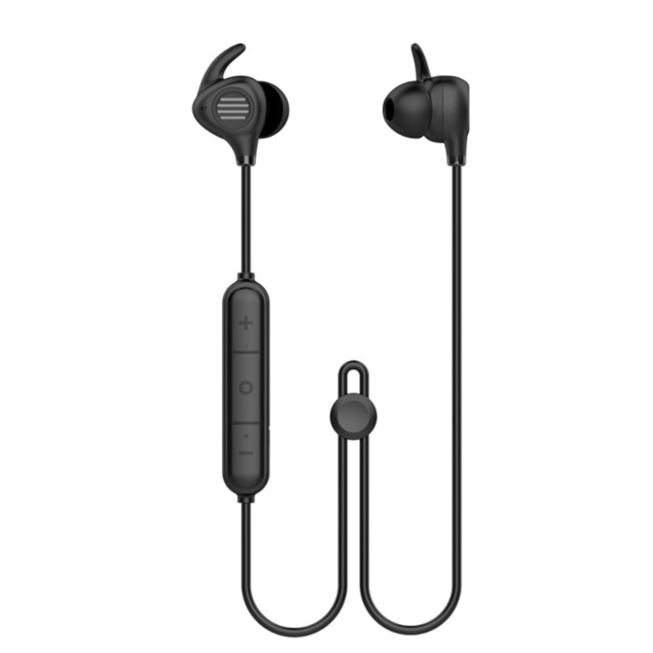 Bluetooth безжични слушалки B1 Last Impact®, Bluetooth 5.0, аудио в ухото, контрол на звука, вграден микрофон, свободни ръце, съвместими с Android и iOS, черни