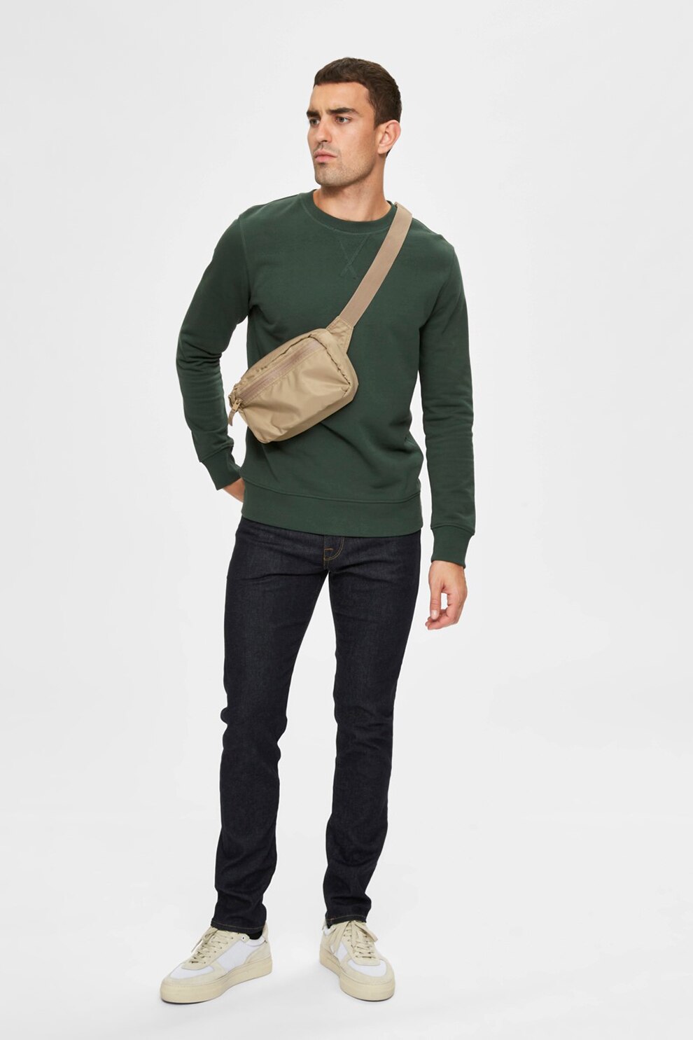 Selected Homme, Blugi slim fit, Bleumarin inchis