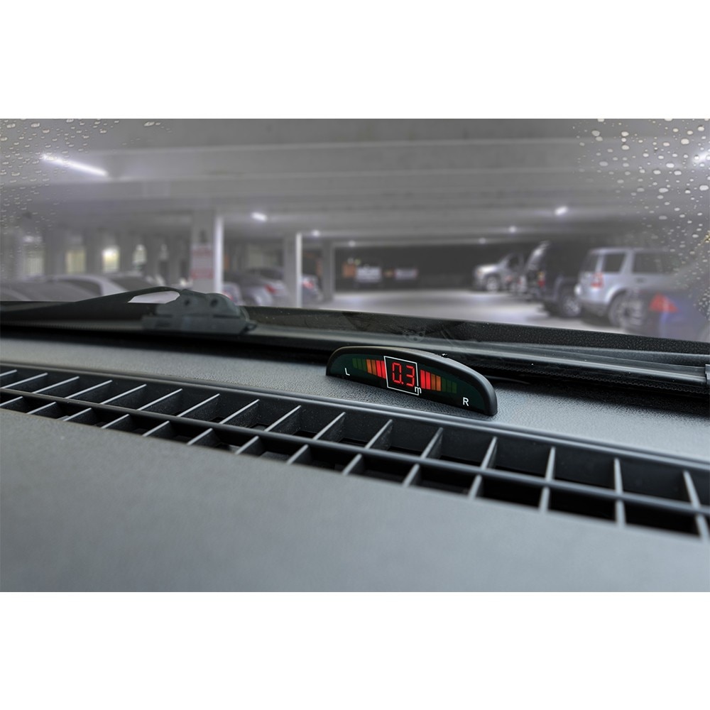 Paving Scrupulous past Sistem de parcare EDAR® pentru masina cu 4 senzori, display LED, avertizare  acustica - eMAG.ro