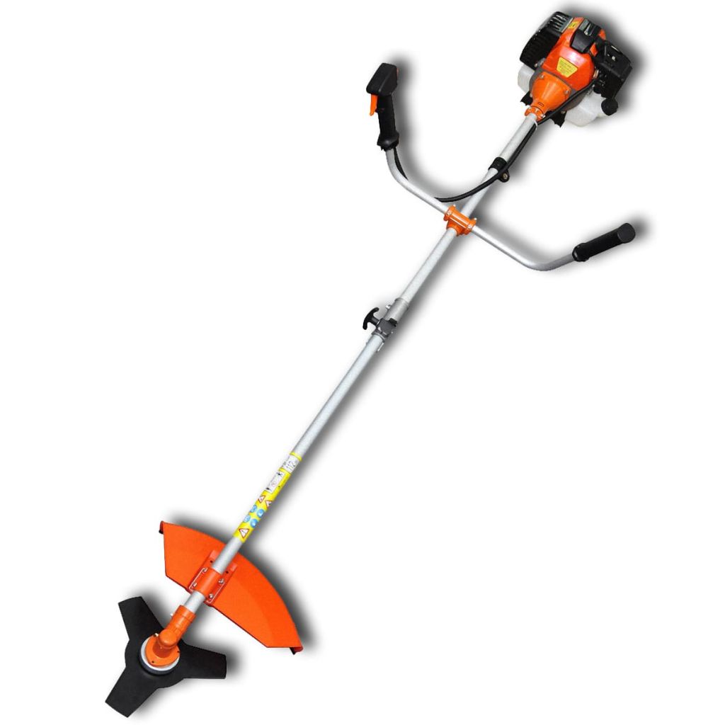 Motocoasa trimmer iarba, vidaXL, 51,7 cc, 2,2 kW/8000 rpm, 1200 ml, Portocaliu