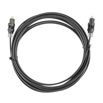 Cablu audio optic digital , lungime 3 m, Lanberg 42241, 2 conectori tip TosLink tata, negru Cablu audio optic digital , lungime 3 m, Lanberg 42241, 2 conectori tip TosLink tata, negru