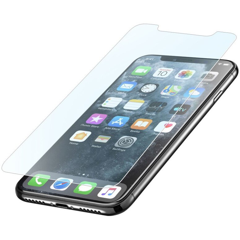 Folie de protectie Cellularline, Anti-Shock Temperred Glass pentru iPhone X/XS