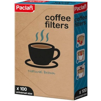 Rezerve Filtru Cafea PACLAN, Tip 4, 100 Buc/Set, Culoare Maro Rezerve Filtru Cafea PACLAN, Tip 4, 100 Buc/Set, Culoare Maro