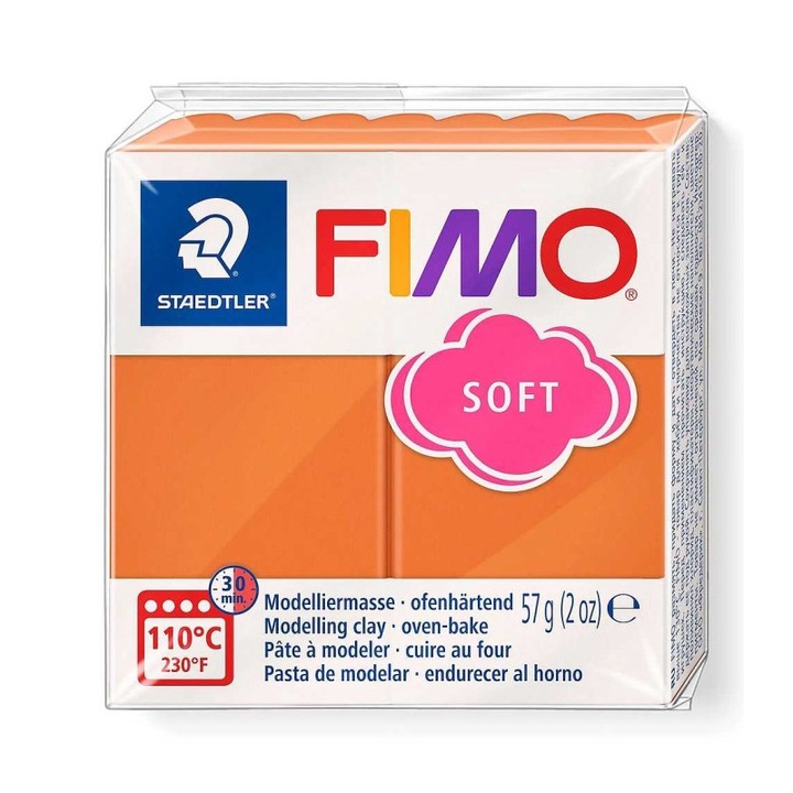 Pasta de modelaj FIMO Soft 57g Portocaliu ars