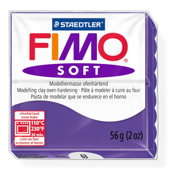 Lut polimeric Fimo Soft pentru modelaj Plum STH-8020-63