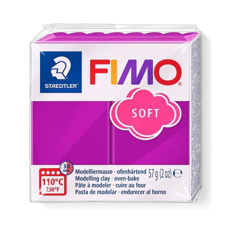 Pasta de modelaj FIMO Soft 57g Purpuriu deschis