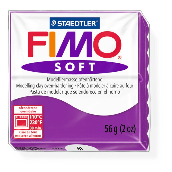 Lut polimeric Fimo Soft pentru modelaj Purple STH-8020-61