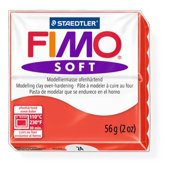 Lut polimeric Fimo Soft pentru modelaj 8020-Indian red Lut polimeric Fimo Soft pentru modelaj 8020-Indian red