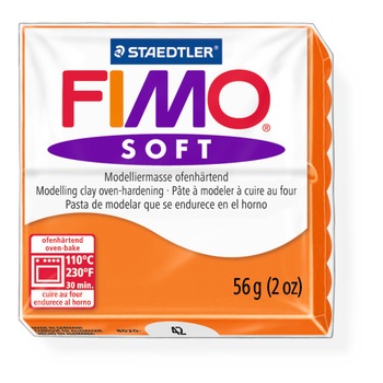 Lut polimeric Fimo Soft pentru modelaj Tangerine STH-8020-42 Lut polimeric Fimo Soft pentru modelaj Tangerine STH-8020-42