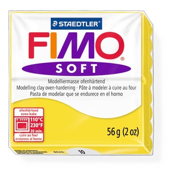 Lut polimeric Fimo Soft pentru modelaj Lemon STH-8020-10 Lut polimeric Fimo Soft pentru modelaj Lemon STH-8020-10