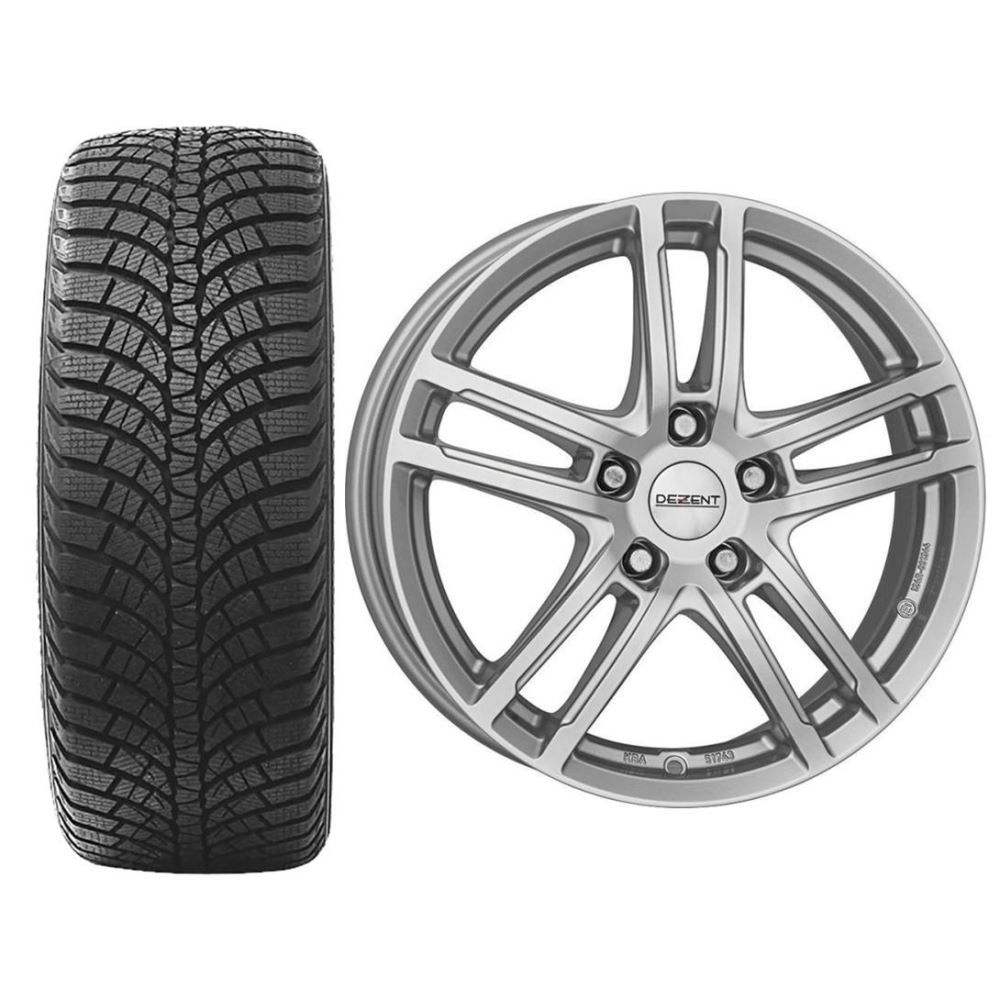 Roata completa Mazda 3 janta aliaj Dezent TZ 7x17 + anvelopa iarna Kumho WP71 205/55R17 95V + Senzor presiune ALCAR