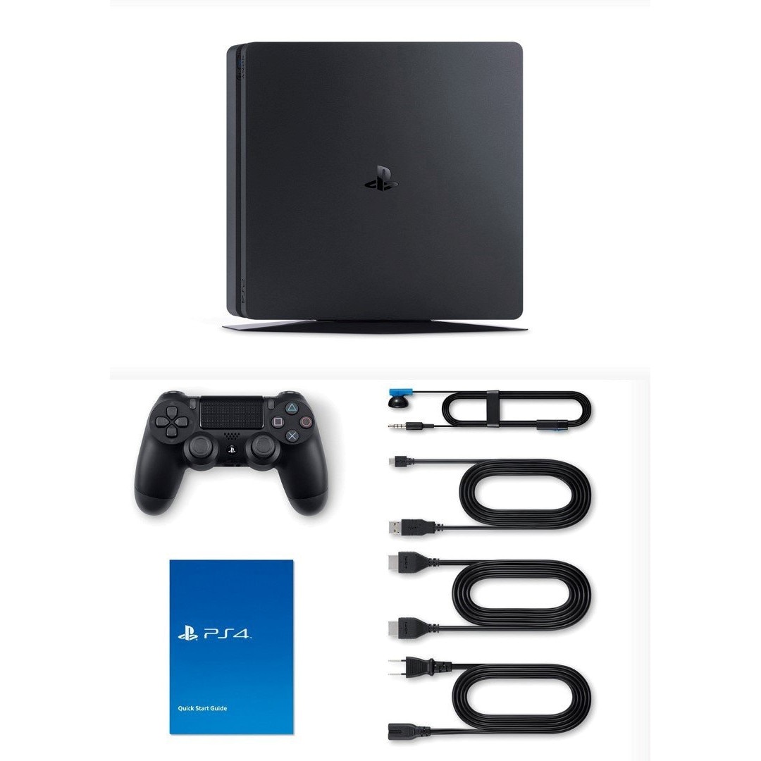 Sony PlayStation 4 Slim 500GB 500GB Wi-Fi Black - Game Consoles  (PlayStation 4, 8192 MB, GDDR5, GDDR5, AMD Jaguar, AMD Radeon)