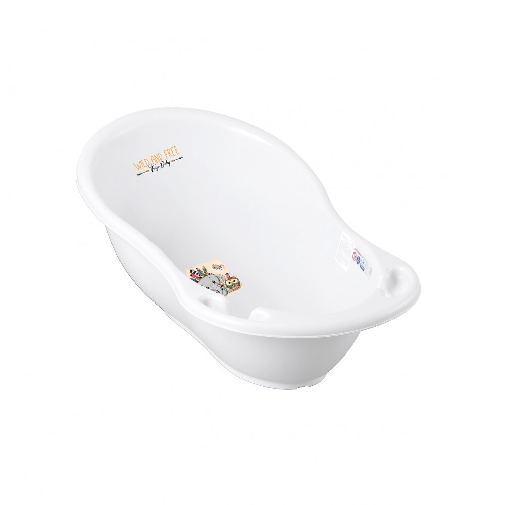 Cadita Tega baby cu senzor de temperatura 86 cm Wild&Free Elefant