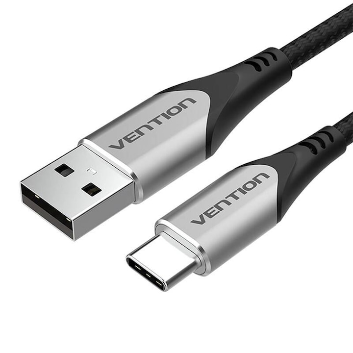 USB C ΠΊΠ°Π±Π΅Π» Π·Π° Π΄Π°Π½Π½ΠΈ ΠΈ Π·Π°ΡΠ΅ΠΆΠ΄Π°Π½Π΅, ΡΠΈΠ², 0,5 ΠΌΠ΅ΡΡΠ°, Vention