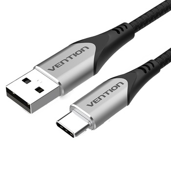 Cablu de date si incarcare USB C ,Gri , 0.5 metri, Vention