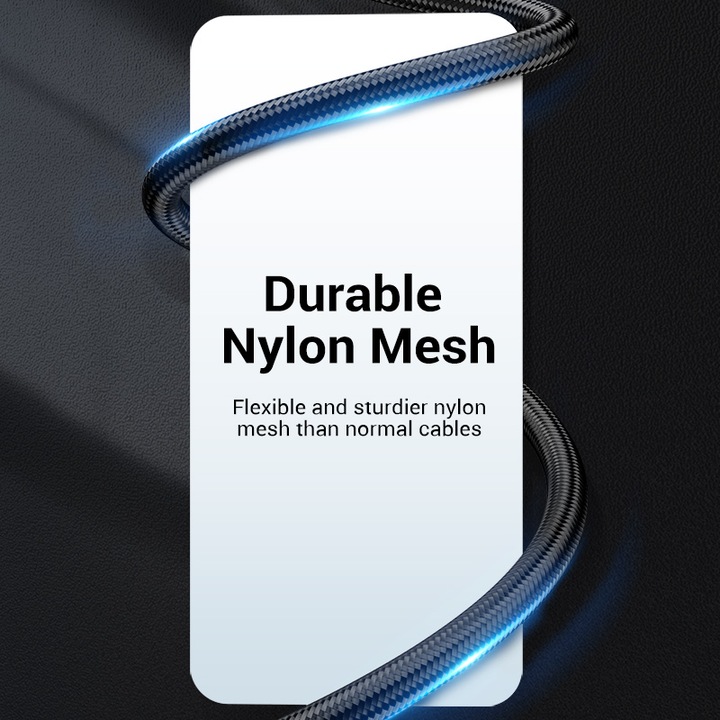 USB C adat- és töltőkábel, szürke, 0,5 méter, Vention