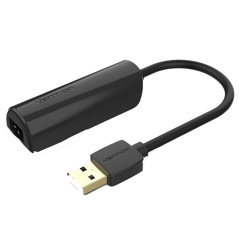 Adaptor USB 2.0 -Ethernet LAN , Negru, Vention