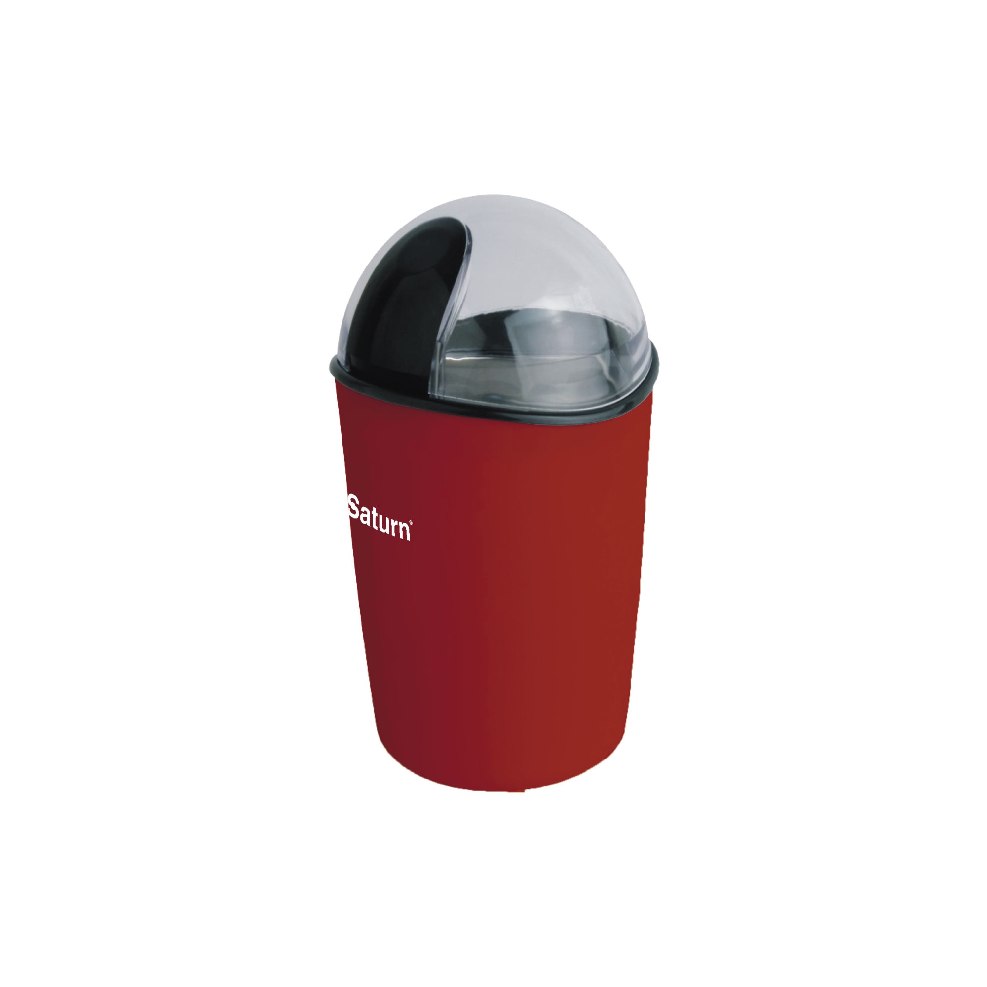 Rasnita Electrica Saturn ST-CM 1231 , Putere 250W, Capacitate 60 gr, Cuva otel inoxidabil, rosu