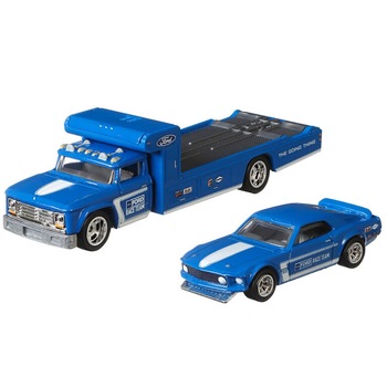 Camion Hot Wheels by Mattel Car Culture Retro Rig cu masina Ford Mustang Boss 302 Camion Hot Wheels by Mattel Car Culture Retro Rig cu masina Ford Mustang Boss 302