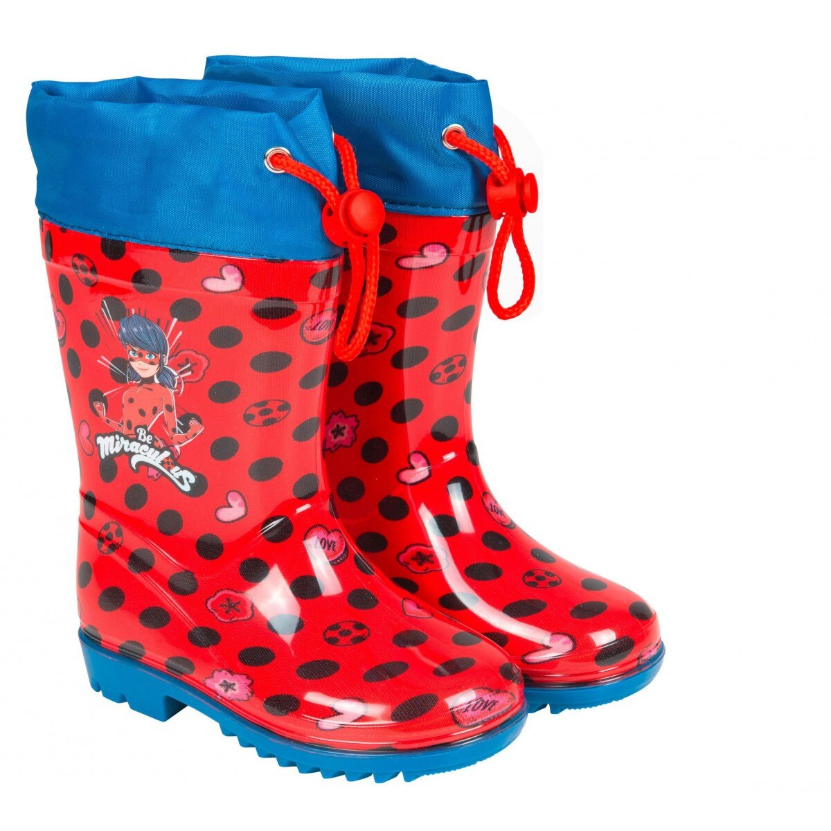 Cizme De Cauciuc Ladybug - Miraculous Pentru Copii , Marime 28-29, Multicolor