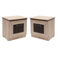 set noptiere stanga - dreapta cu 2 rafturi stejar bardolino si sonoma dark 42 x 46 x 31 cm imagen 0_0_0
