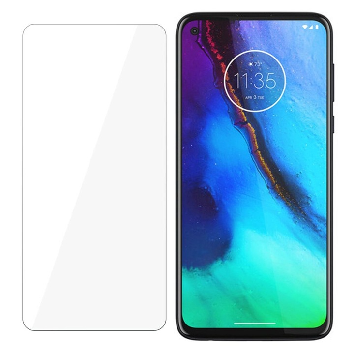 3MK Rugalmas üveg védőfólia, Motorola Moto G Stylus / Moto G Pro készülékekhez, Törhetetlen szerkezet, Keménység 7H, Vastagság 0,2 mm, átlátszó