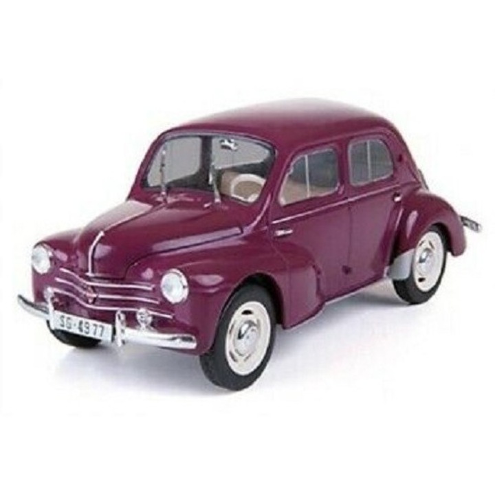 Kit Automodel de construit Heller Renault 4 CV cu vopseluri, adeziv si pensula +14ani 1:43 HELL 56174