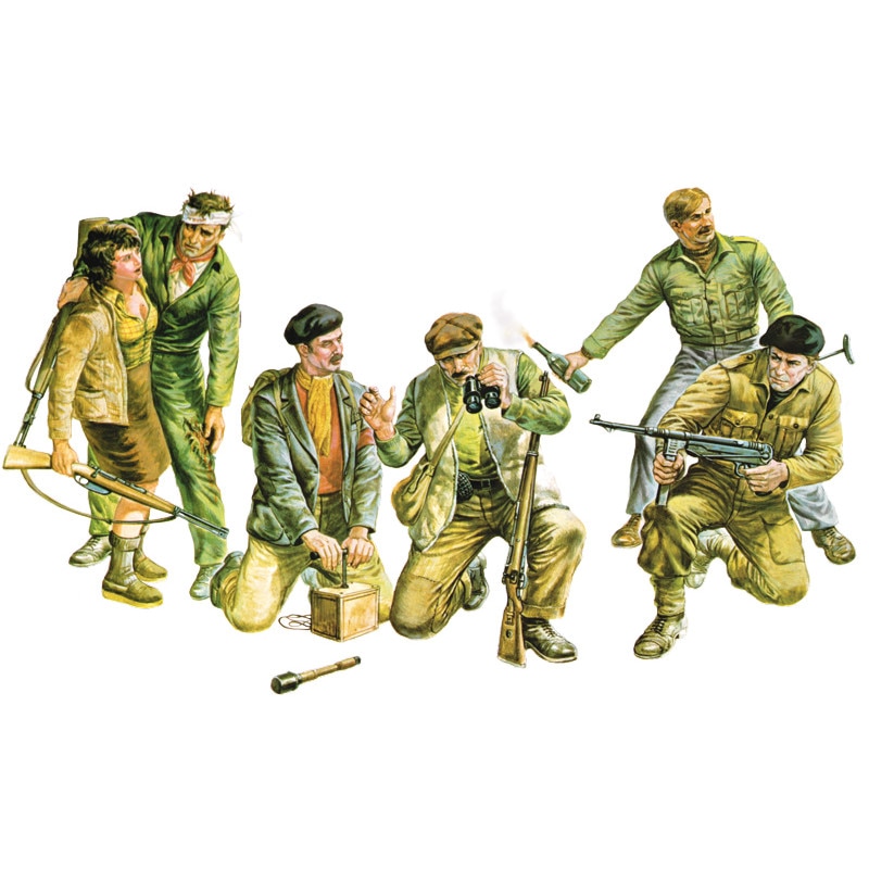 Set Figurine Soldati World War II Partisans 6buc 1:72 ITA 6556
