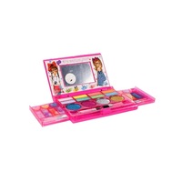 set make-up idealstore beautiful princess accesorizata cu oglinda o varietate de farduri machiaje si luciu de buze pensule pentru aplicarea machiajului doua sertare imagen 47_0_
0