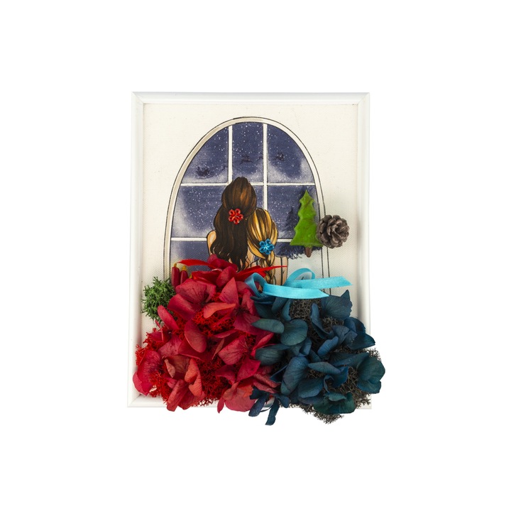 Tablou Best Friend Editie Limitata Craciun YoobirimBox Handmade, 20 x 15 cm