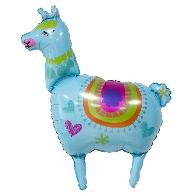 Balon din folie pentru petrecere Alpaca, 90 cm, blue - Krista®
