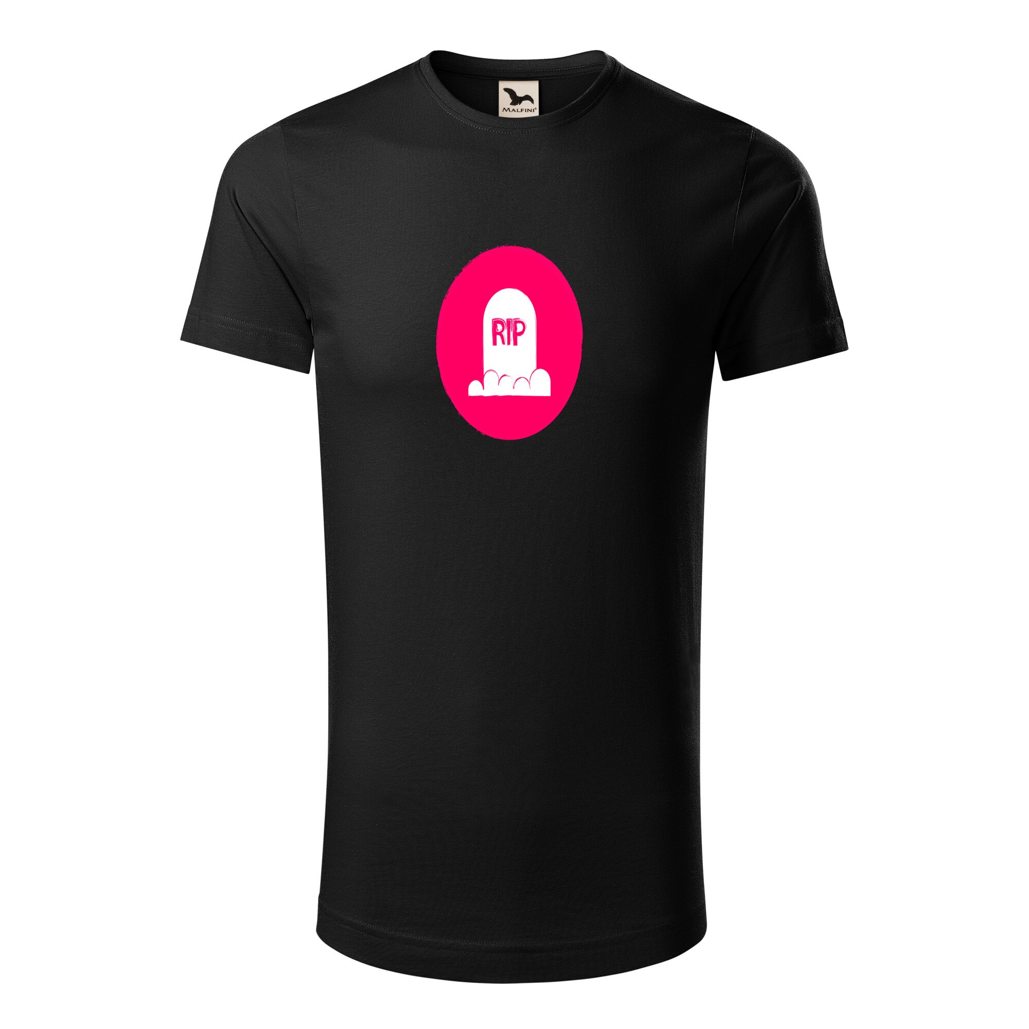 Tricou barbati clasic, Malfini, Rest in Peace Halloween, Negru, S