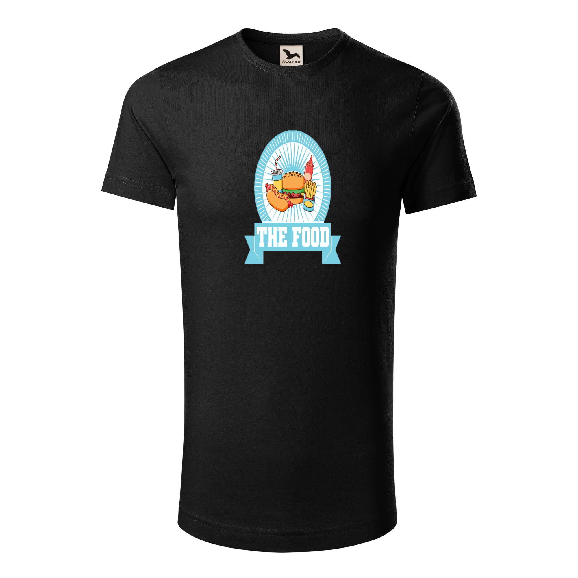 Tricou barbati clasic, Malfini, The Food, Negru, S